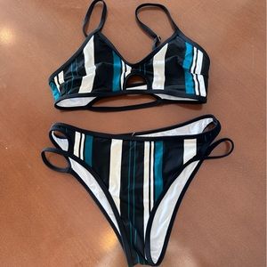 Cupshe striped bikini